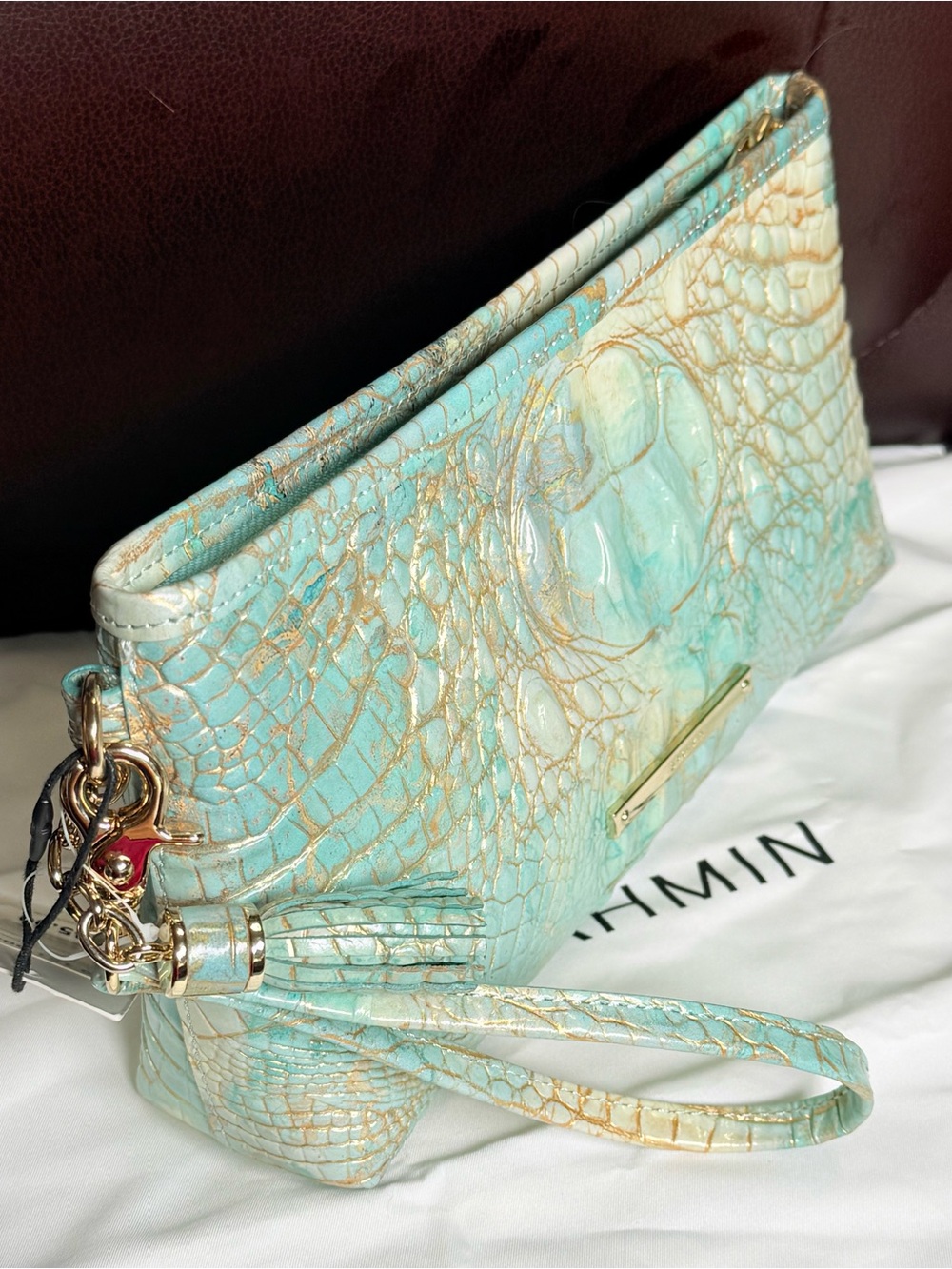 Brahmin Kayla Serendipity Melbourne Leather Wristlet - Picture 5 of 8
